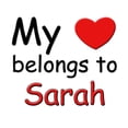 thumbnail image 3 of CafePress - My Heart Belongs To Sarah - Postcards (Package of 8), 3 of 3