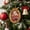 MulticolorA, variant on Champagne Gold Resin Christmas Tree Christmas Photo Frame Ornament, DIY picture holder and hanging keepsake, for Christmas tree, mantel, shelf, family photo display and holiday gifts, Style E
