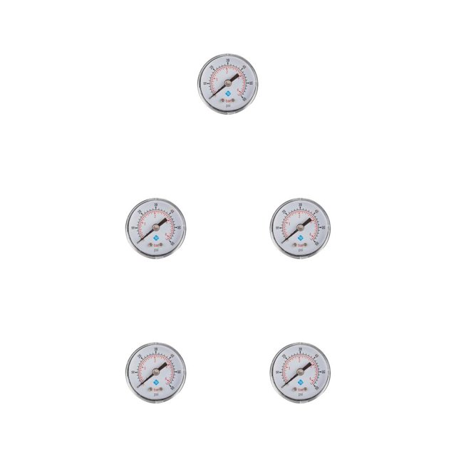 Speravity Medidor de presión roscado de 1/8 pulgadas con escala, indicador de aire Industrial portátil, puntero mecánico, herramienta de medición de Type2 NO2 Speravity CBP584985