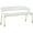 White, variant on Maklaine Contemporary Soft White Vegan Leather Rounded Back Bench