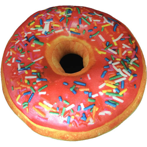 Doughnut Pillow. Cushion Comfortable. Novelty Donut Shape. Home, Office