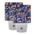 thumbnail image 7 of Beautiful Floral Flower Night Light 2 Pack LED Nightlight Plug into Wall Dusk to Dawn Sensor Soft White, 7 of 7