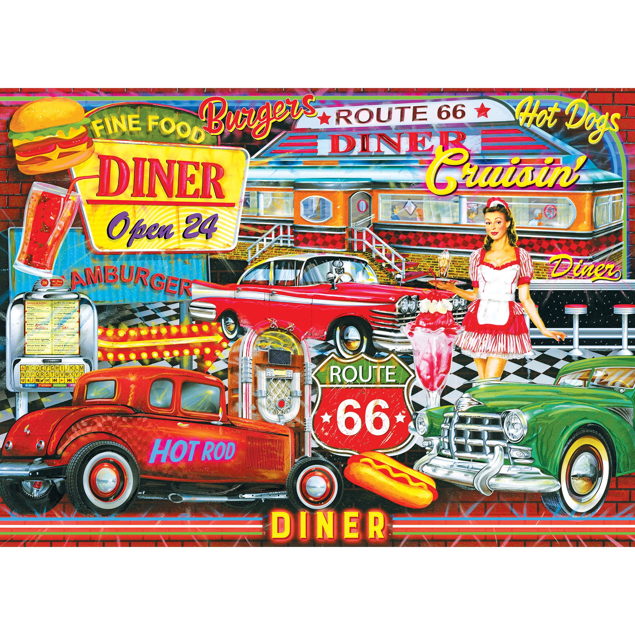 Cra-Z-Art Kodak 1000-Piece 50's Diner Jigsaw Puzzle