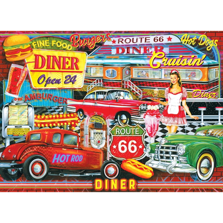 Cra-Z-Art Kodak 1000-Piece 50's Diner Jigsaw Puzzle - Walmart.com