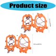 thumbnail image 6 of 24 Spikes Crampons Ice Cleats Studs Antislip Snow Ice Grip Overshoe Footwear Traction Walk Traction for Climbing Skiing, 6 of 6