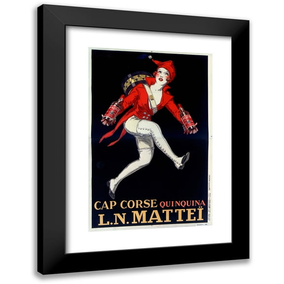 Jean d'Ylen 11x14 Black Modern Framed Museum Art Print Titled - Cap Corse Fallia (1927)