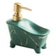 thumbnail image 1 of Dispensador portátil de jabón de manos y loción de cerámica para baño, diseño de bañera, bomba de 350 ml Verde, 1 of 8