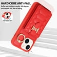 thumbnail image 4 of Nalacover for iPhone 14 Plus Ring Holder Crossbody Wallet Case with Credit Card Slots, Lanyard Shoulder Strap Premium PU Leather Wrist Hand Strap Cover with Kickstand,Red, 4 of 10