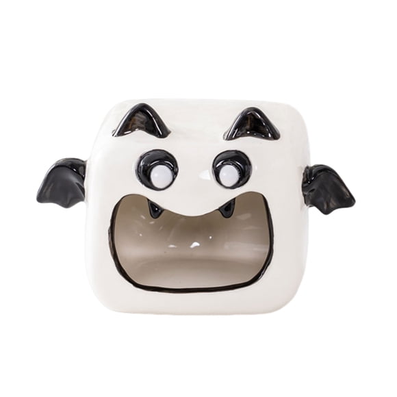 Advancent Portavelas de cerámica para decoración de Halloween, resistente al desgaste, duradero, ambiente festivo, buenos regalos Kits de decoración para fiestas tipo+2