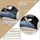thumbnail image 2 of Car Seat Cushion - Memory Foam Car Seat Pad - Sciatica Lower Back Pain Relief - Car Seat Cushions For Driving - Road Trip Essentials For Drivers(bla, 2 of 4