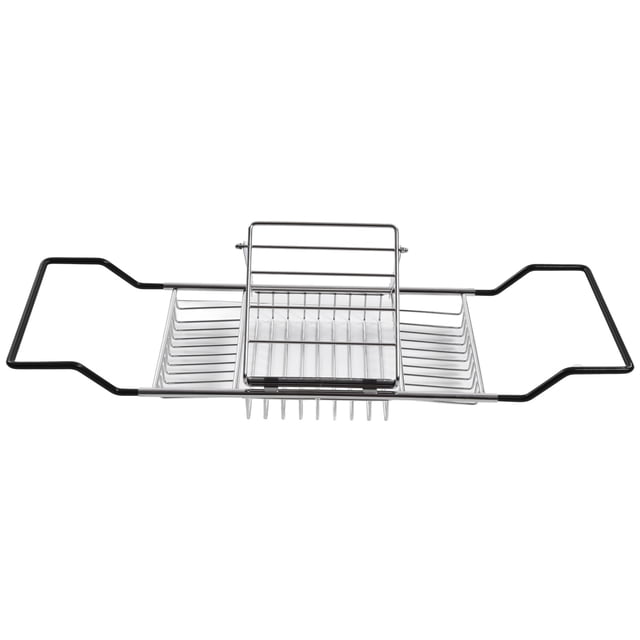 Metal Bathtub Rack Retractable Adjustable Removable Stand Bathroom Caddy Tray Rack for Hotels Bathrooms