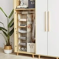 thumbnail image 7 of YOUDENOVA Hanging Closet Organizer, 6-Shelf Cloth Hanging Storage with Side Pockets,Beige, 7 of 7