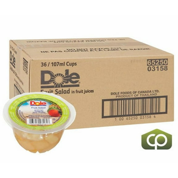 Dole Fruit Salad Bowls in Fruit Juice 107 ML/3.6 oz (36/Case) - Ready-to-Serve