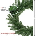 thumbnail image 5 of Northlight 16" Unlit Mini Pine Artificial Christmas Wreath, 5 of 7