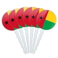 thumbnail image 1 of Guinea-Bissau National Country Flag Cupcake Picks Toppers - Set of 6, 1 of 1