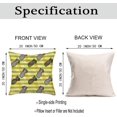 thumbnail image 5 of Summer Tropical Pineapple Throw Pillow Covers 20x20 Inch Set of 2 Fresh Fruit Pineapples Yellow Stripes Pillow Cases Rustic Farmhouse Decoration Cushion Cover for Beach Sofa Couch, 5 of 6