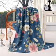 thumbnail image 2 of Pioneer Flower Blanket,Comfortable Soft Flannel Throw Blanket,All Season,Warm Lightweight Blankets for Sofa Bed Couch Living Room Chair,60"x80"(150x200cm), 2 of 4