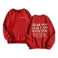 thumbnail image 7 of Zylarhe Girls Boys Sweatshirt Girls Winter Pullover Hoodie Soft Casual Round Neck Sweater Comfortable Daily Wear Outfit For Kids Ages 3-14 Years Red 3-4 Years, 7 of 7