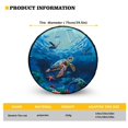 thumbnail image 5 of Yuyamidu Sea Turtle Tire Covers Blue Ocean Wheel Spare Tire Covers Waterproof Tire Protectors for SUV, Camper Travel, Truck, Trailer Universal Tough Tire Cover, 5 of 5