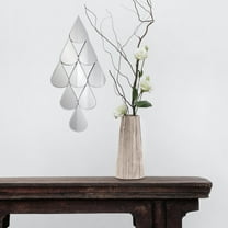 Tyler Dillon Frameless Teardrop Diamond Accent Wall Mirror - 24.75"H x 12"W