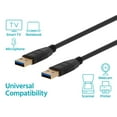 thumbnail image 5 of Monoprice 3' USB 3.0 Type-A to Type-A Cable, Black Cable, 5 of 6