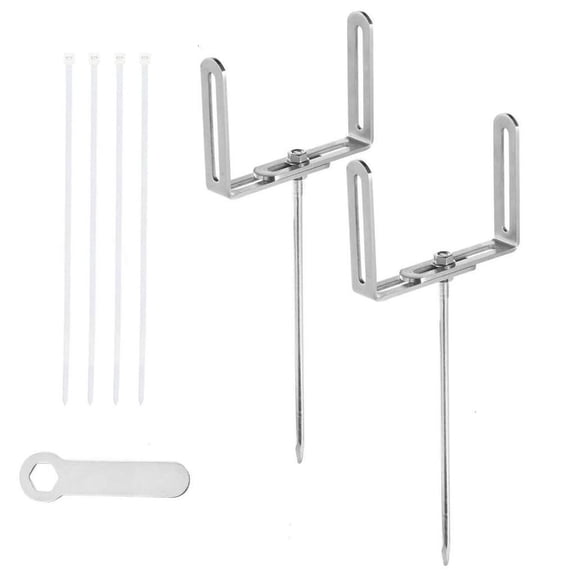 2Pcs Gutter Downspout Holder Stable Stand RustProof Downspout Stabilizer for Effective Water Drainage Support Enduring