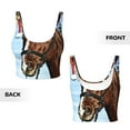 thumbnail image 6 of Uemuo Christmas Horse Pattern Women's Sports Bra - High Impact Support, Breathable, and Comfortable Athletic Bra for Running, Yoga, and Workouts, 6 of 9