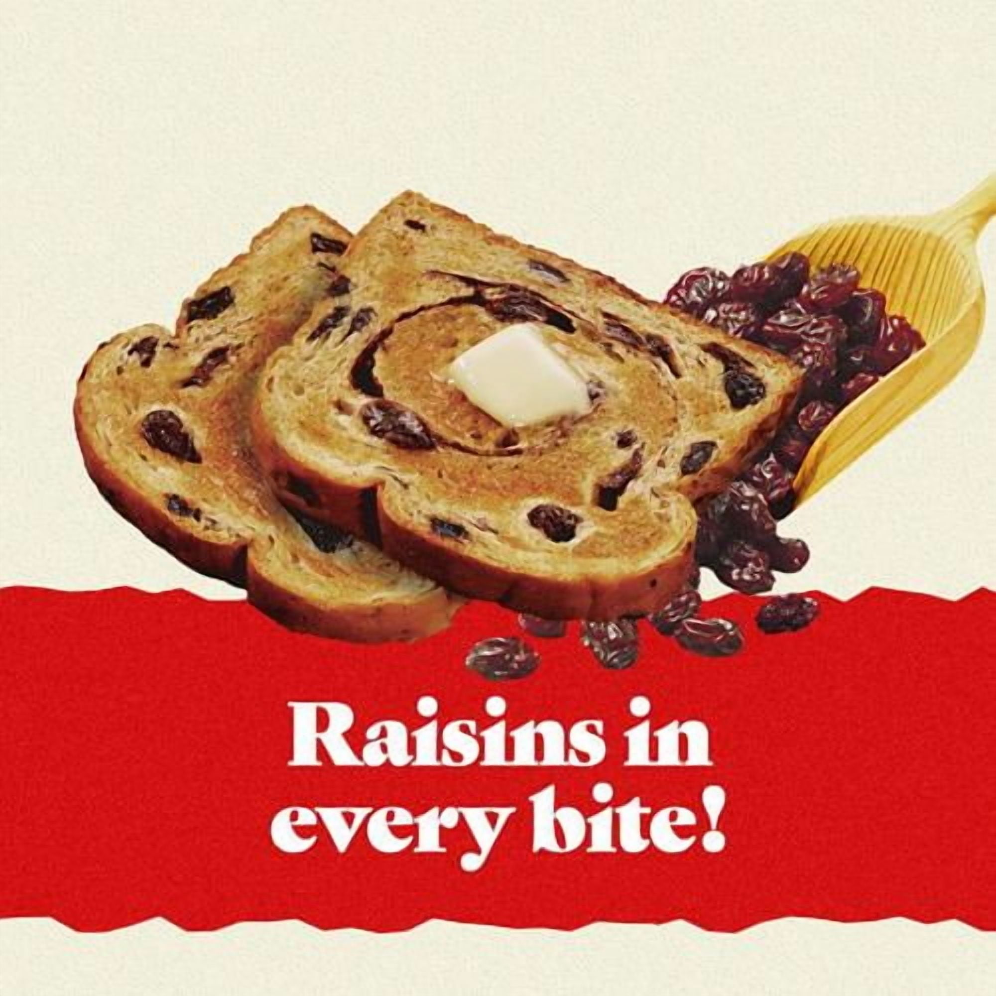 Sun-Maid Cinnamon Swirl Raisin Bread, Cinnamon Raisin Bread, 16 Oz Loaf - Pack of 2