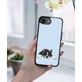 thumbnail image 5 of WIRESTER Shockproof Soft Rubber Cover Case for Apple iPhone 16e 6.1" 2025, Boston Terrier Dog Lying Down Looking Up On Light Blue Background, 5 of 5