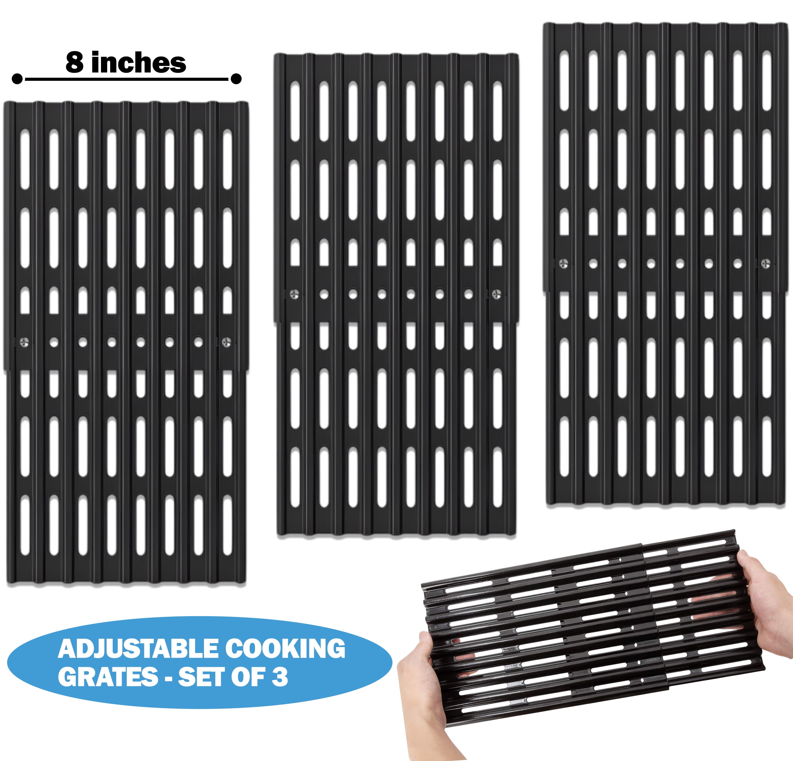 GGC 17 Zoll Grillroste Aus Gusseisen – Ersatz Für Nexgrill, Charbroil, Kenmore & Mehr (2 Stück, Je 43,2 X 33,8 Cm)