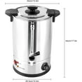 thumbnail image 2 of 1000W Percolator Coffee Pot Tea Urn Coffee Maker, 8L/270Oz Stainless Steel Electric Commercial Coffee Urn for Home,Party,Office,Wedding,Automatic Coffee Brewing, Temperature Adjustable (12L), 2 of 9