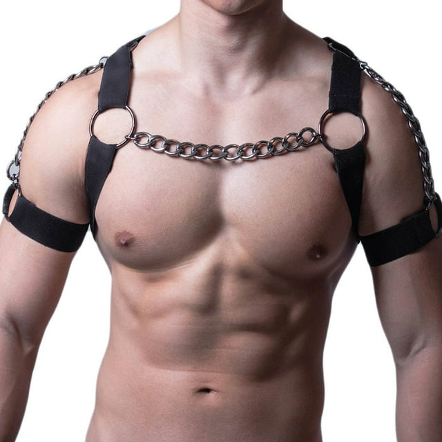 Men Body HarnessMen Chest Harness Black Men Chest Strap Men Half Body Harness Power Packed Performance