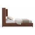 thumbnail image 3 of Alpine Furniture Mundo Upholstered California King Platform Bed in Brown, 3 of 10
