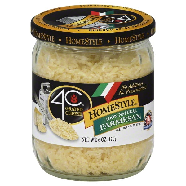 4C® HomeStyle™ All Natural Parmesan Grated Cheese 6 oz. Jar Walmart