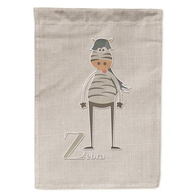Carolines Treasures BB5751GF Alphabet Z pour Zebra Drapeau de Taille Jardin