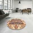 thumbnail image 3 of Ahgly Company Indoor Rectangle Abstract Yellow Oriental Area Rugs, 4' x 6', 3 of 6