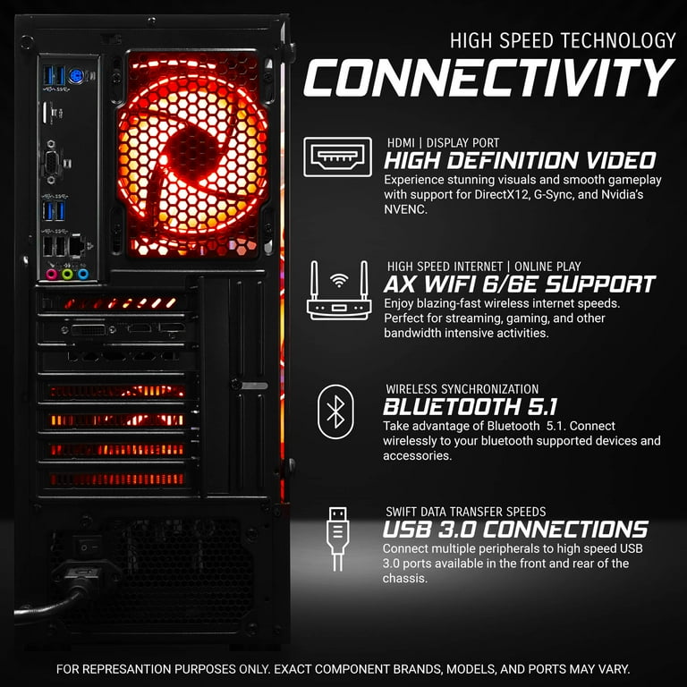 Gamingpowerpc G106 Gaming PC Desktop Tower i5-10400F 2.9, 1TB