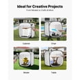 thumbnail image 3 of Pop-Up Spray Paint Booth Tent,28.3" x 28.5" x 29.5" Portable Painting Shelter with Mesh Door for Furniture,Models&DIY Projects,Easy Setup&Ventilation, 3 of 9