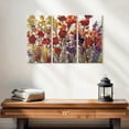 thumbnail image 2 of Elephant Stock Variety Of Flowers I Wall Art - Horizontal Multi Panel Canvas - Living Room Wall Decor - Floral And Botanical Multi Panel - Red And Purple Decor By Tim O'toole - 23" x 14", 2 of 4
