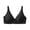 Black, variant on HNMKIU Women Sports Bras Strappy Padded Medium Yoga Workout Tops Breathable Athletic Activewear Seamless Adjustable Chest Band Khaki - XL