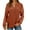 Dark red, variant on Womens Puff Long Sleeve Henley Shirts Trendy Casual V Neck Button Up Tunic Tops Loose Fit Basic Tees