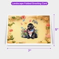 thumbnail image 5 of Newfoundland Celebrates Spring and Enjoys a Happy Easter 7x5in Folded Greeting Card Newfie Dog Lover Gifts Single Note Card with Envelope - 02001, 5 of 5