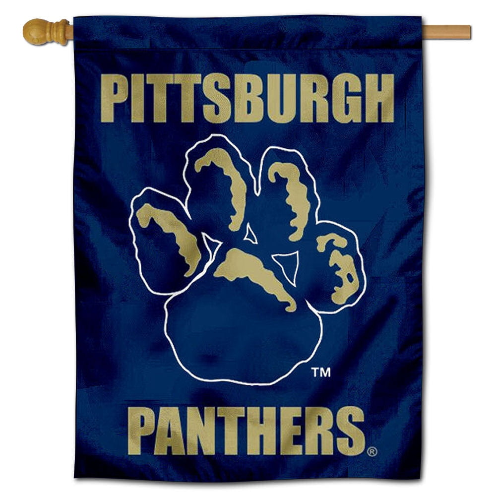 Pitt Panthers Paw Logo 30 X 40 Double Sided House Flag Walmart Com