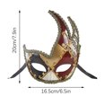 thumbnail image 2 of Fiudx Máscara de Mascarada de Estilo Veneciano, Diseño Metálico Intrincado, Aspecto Sexy y Misterioso, Perfecta para Fiestas, Carnavales, Bailes de Máscaras, Bailes de Graduación, Festivales, Cinta A, 2 of 2