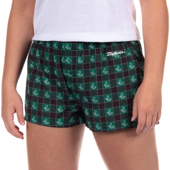 Harry Potter Pajama Micro Shorts Women's Hogwarts All Houses Sleep Lounge PJ Bottoms