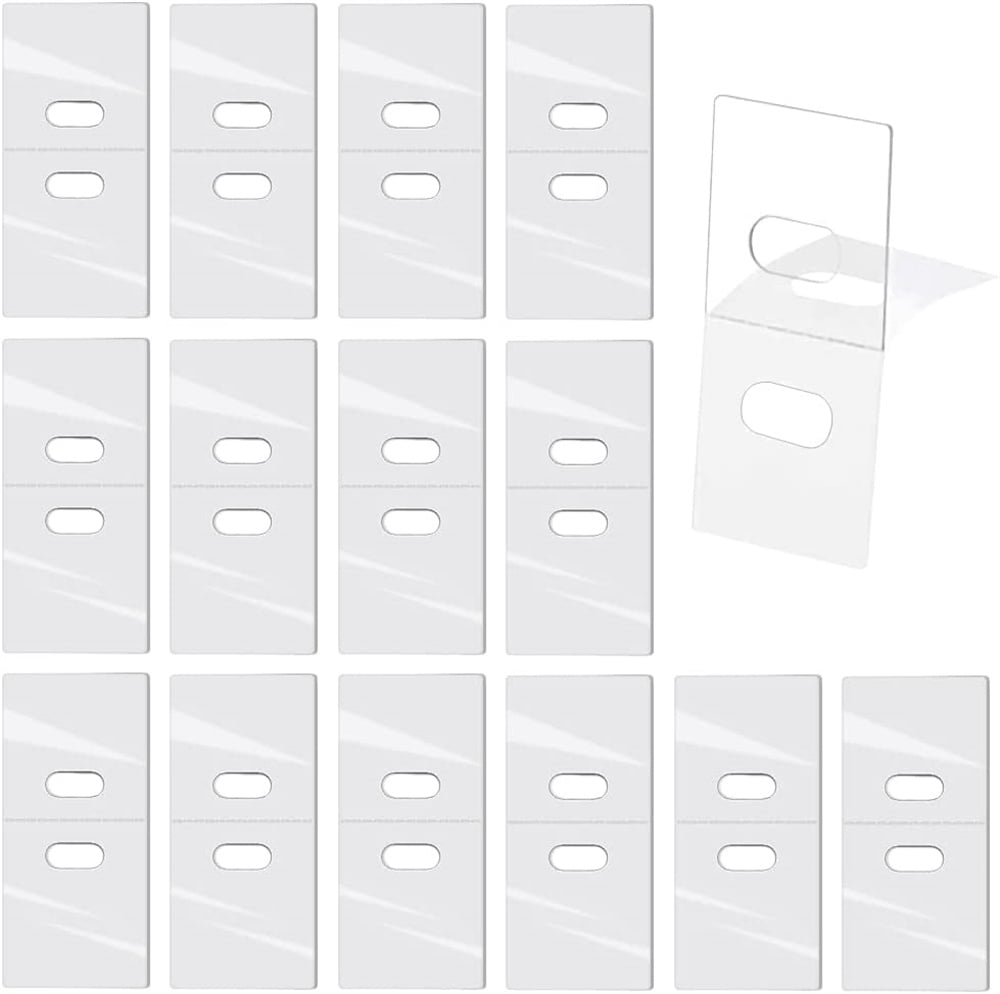 NOGIS 20Pcs Clear Vertical Blind Repair Tabs, Blinds Replacement Slats Fixers Parts, Fold Design