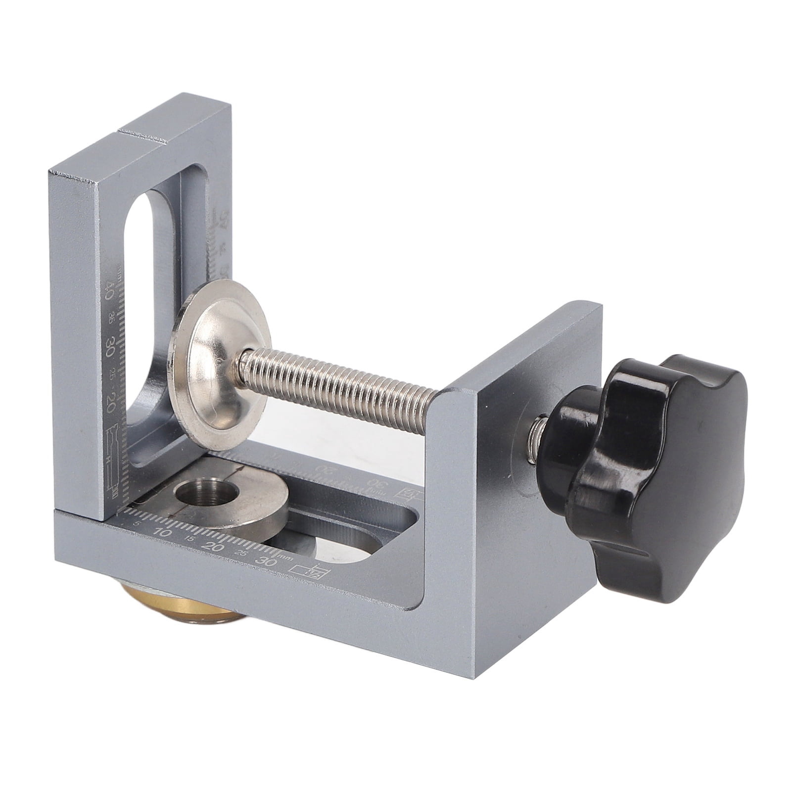 Yajisi Woodworking Hole Locator Dowelling Jig Drill Guide Kit Aluminum Alloy Positioner (7.48 x 7.09 x 2.36 inches / 19 x 18 x 6 cm)
