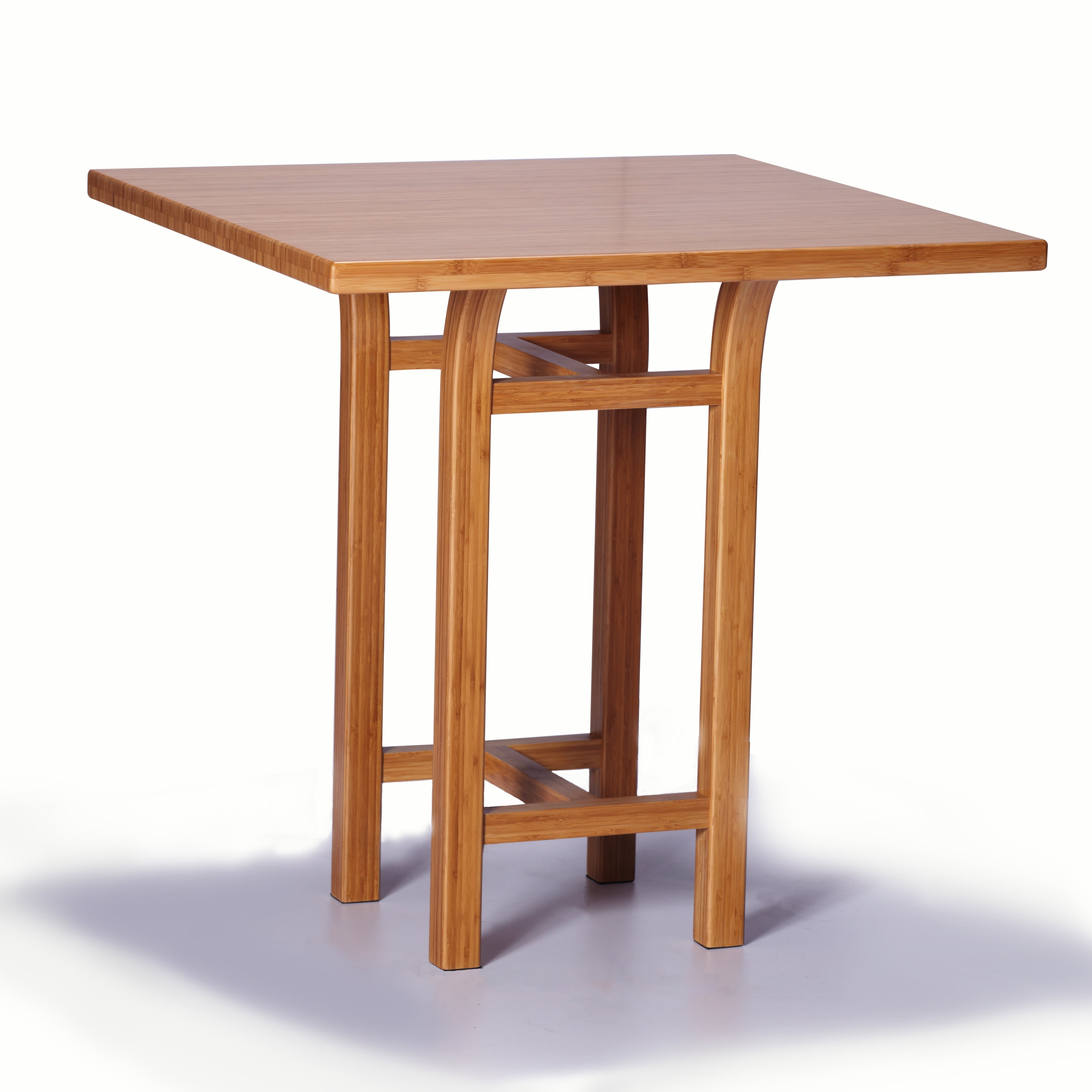 Greenington Tulip Bar Height Table in Classic Bamboo (Dark Walnut