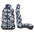 thumbnail image 5 of Haiem White Leaves Printed Car Seat Covers Set of 2, Universal Fit Car Seat Covers,Protective Seat Covers,Comfortable Car Seat Covers, Easy Installation Seat Covers, Vehicle Seat Covers, 5 of 9