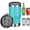 Light Blue, variant on 4 in 1 Travel Mug and Can Insulator for 14oz Can and Beer Bottle Stainless steel Vacuum Insulated Cup and Thermocooler (Black)